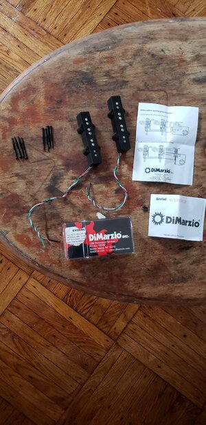 DiMarzio DP249 Area J set jazz bass pickups