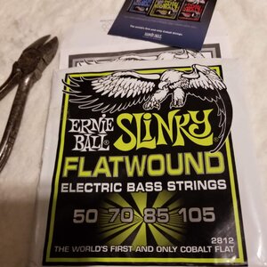 Ernie Ball Slinky Cobalt Flatwound Strings 50-105