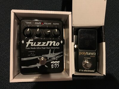 TC Polytune 2 Mini Noir, EBS FuzzMo PACKAGE DEAL PRICE SLASHED!!