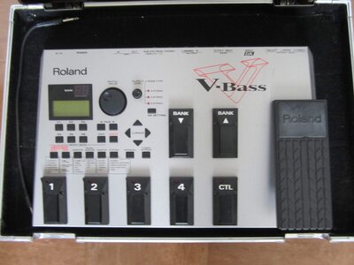 Roland V Bass with Warwick Rockcase