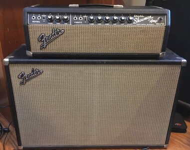 Vintage  Blackface Bass rig: ‘66 Fender Dual Showman, BF cab, upgraded,