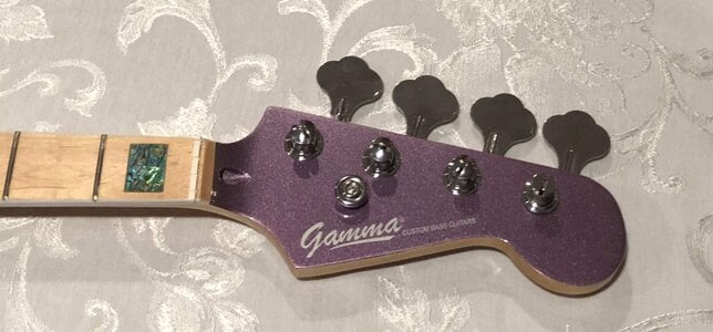 Bass Neck | Gorgeous | Maple/Maple | Abalone Inlays | Metallic Purple Headstock | Slight Bow