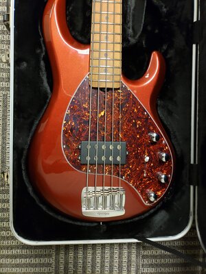 2018 Ernie Ball Music Man Stingray 5H Special, Dropped Copper- now with 100% more tort!