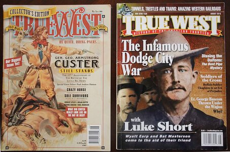 Past issues of TRUE WEST magazine