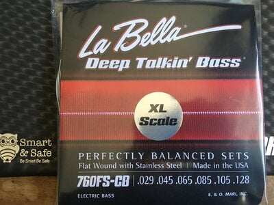 Labella 6 string XL flats- extra long- new in package