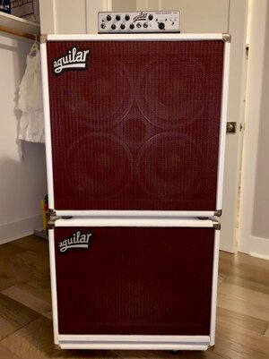 Aguilar TH500, DB410 WH, DB115 WH "White Hot" with extras