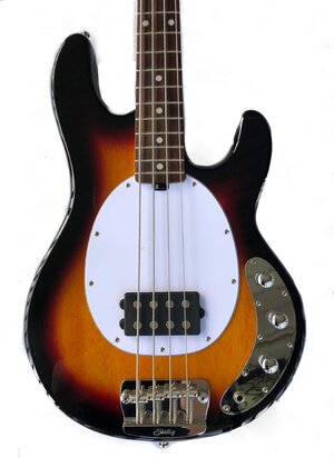 2018 Sterling by Music Man StingRay Ray24CA, 3-Color Sunburst