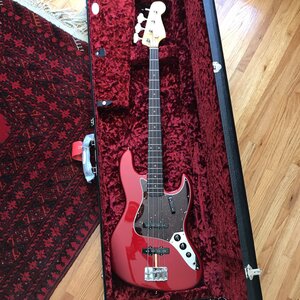 Fender American Original 60's Jazz Bass - Candy Apple Red - MINT AS NEW + DARK ROSEWOOD