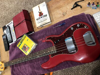 Fender Custom Shop '62 P Bass Closet Classis Dakota Red Brazilian