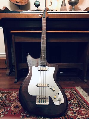 Vintage 1960's Klira Bass and original case