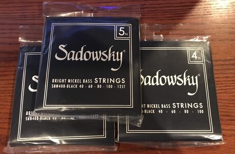 STRINGS! Sadowsky, D'Addario .135, Dunlop Flats & Steels