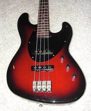 Hamer Cruise Bass - Dark Cherry Sunburst - 2Tek Bridge