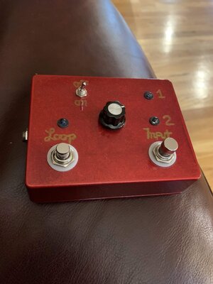 A/B box Looper pedal