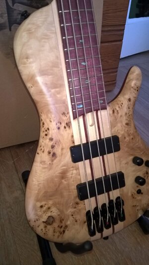 Ibanez SRSC805NTF Cerro Bass, Natural Flat, Single Cutaway, Trade is possible, No Case