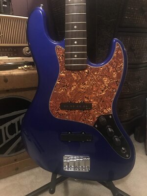 Fender Squier Jazz Bass Body, Blue - Loaded w/EMGs etc.. Best OFFERS?