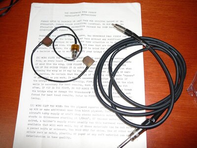 (Relisted elsewhere) Underwood Acoustic Bass Pickup RCA jack - $85