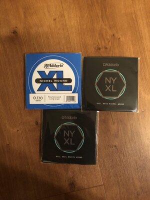 D'Addario B String Singles (XL/NYXL, .125, .130, .130T)