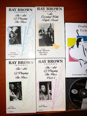 Instructional VHS and DVD: Ray Brown (4), Jeff Bradetich, Patitucci $110 (would separate)