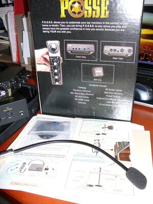 In Ear Monitor system with pre-amp/tuner/mixer functions $150