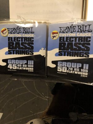 Ernie Ball Group II FLATWOUND bass strings