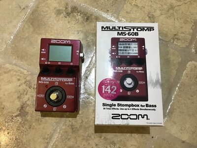 $80 ZOOM MS-60B V 2.0! NEW Multi Pedal Tuner Amp Modeler Effects Tuner