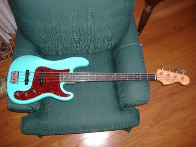 Loaded Warmoth '72 P Body with J Pickups Seafoam Green(Body Only!)