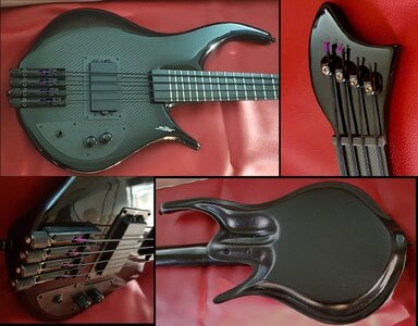 Price Drop: 5 lbs!  Miller em4 carbon graphite headless 4-string