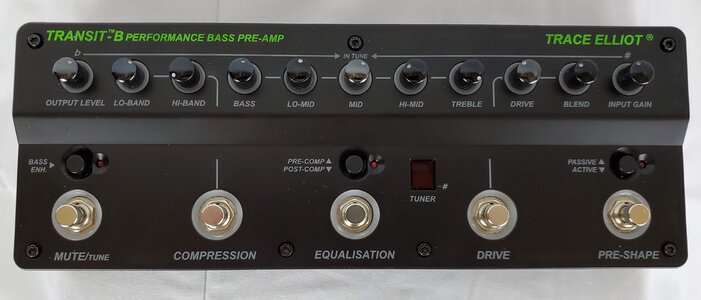 Trace Elliot Transit B Bass Preamp Pedal