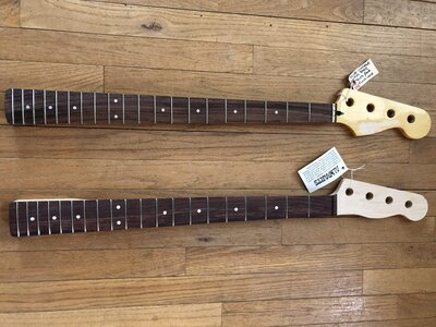 Necks. Squier and Allparts