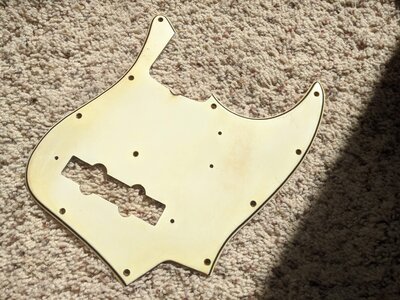 Spitfire Aged White AV64 J Bass Pickguard