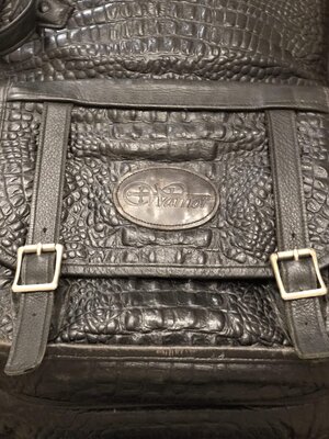 Warrior Croc Skin Leather Bass Bag