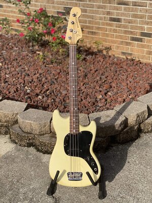 1978 Fender Musicmaster Bass! Olympic White! All Original! Price Shipped!