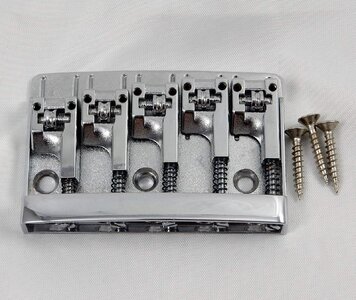 SCHALLER Germany 5-String Roller Bridge - Chrome