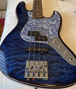 American Jazz Bass Neck with tuners