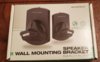 2 - Wall mount speaker brackets, new, for small speaker 22lb max