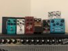 Octaver, BlueSky, Memory Toy, Octamizer, MXR Comp, MXR Chorus Deluxe