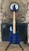 Lowered - Incredible Devon Exotic Blue Quilted AAAAA+ 5 String Bass