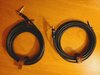 Pair of 12 ft Monster Cable Prolink Bass Series Right-Angle to Straight 1/4" Instrument Cables