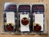 Q-Parts Red Tortoise on Gold Dome Knob Set (3)