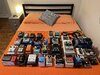 Bed full of pedals (Keeley, EQD, EHX, JHS, MXR, and more.)