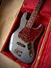 2012 Fender American Standard Jazz Bass Charcoal Frost w/Custom Shop pickups