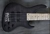 Sadowsky NYC Satin Modern 5-24 Transparent Black over Flame Maple