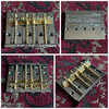 70s / 80s Leo Quan BadAss II Bass Bridge / Chrome and Gold (Hybrid)