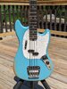 Fender Justin Meldal-Johnsen Road Worn Signature Mustang Bass 2023 - Faded Daphne Blue - Mint