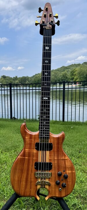 Alembic Mark King Deluxe 5 Koa 34 / trade for a 4