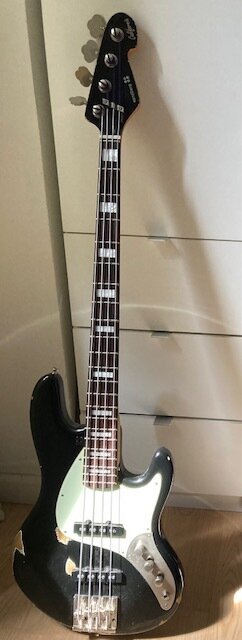 Sandberg California jazz bass w/ upgrades.