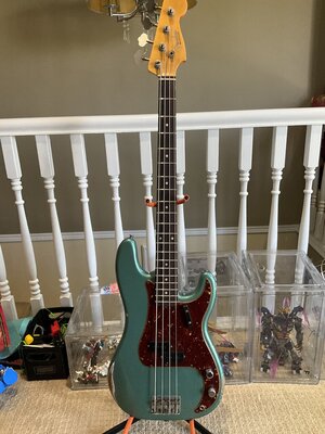 Fender custom shop 61 precision Sherwood green metallic aged