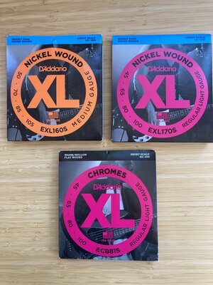 D'Addario Short Scale String Sets - Unopened