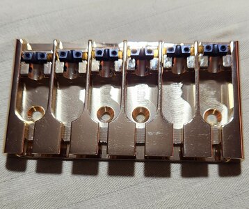 ABM Gold 6 String Bass Bridge Trade for 6 String Chrome or Black