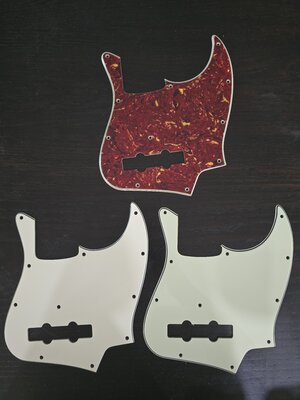 Original Moollon P and J 4 string Pickguards